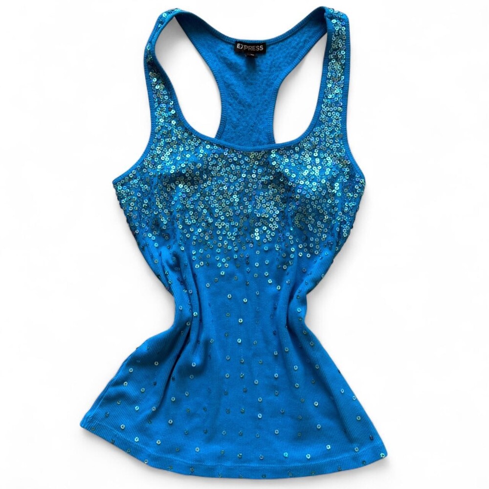 Express Women's Blue Shirt